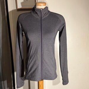 Tough Athletics Dark Grey Full-Zip Yoga Jacket